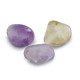 Natural stone nugget beads Amethyst and Citrine 6-12mm Purple-yellow